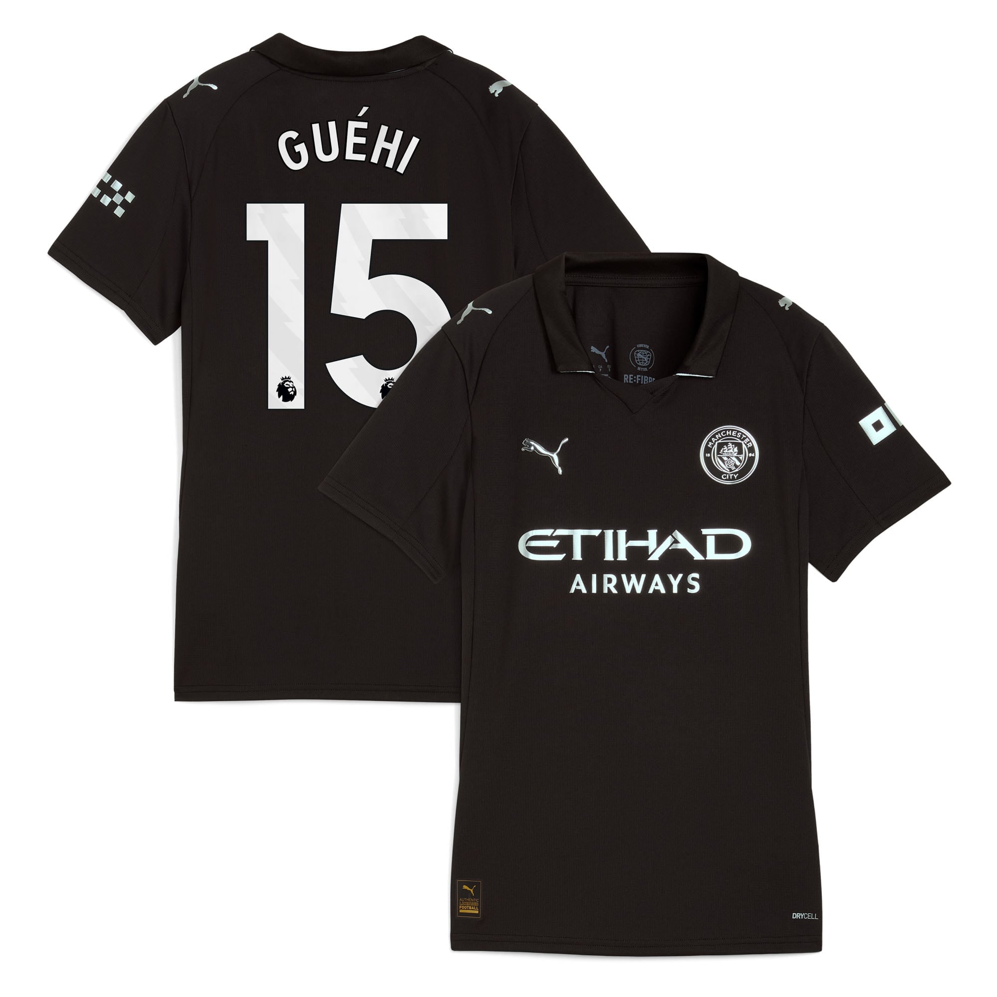 Manchester City PUMA Away Shirt 2025-26 - Womens with Guéhi 15 printing