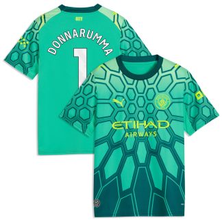 Manchester City PUMA Goalkeeper Shirt 2026-27 - Kids with Donnarumma 1 printing
