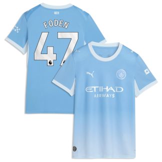 Manchester City PUMA Home Shirt 2026-27 - Womens with Foden 47 printing