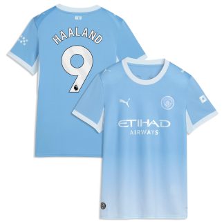 Manchester City PUMA Home Shirt 2026-27 - Womens with Haaland 9 printing