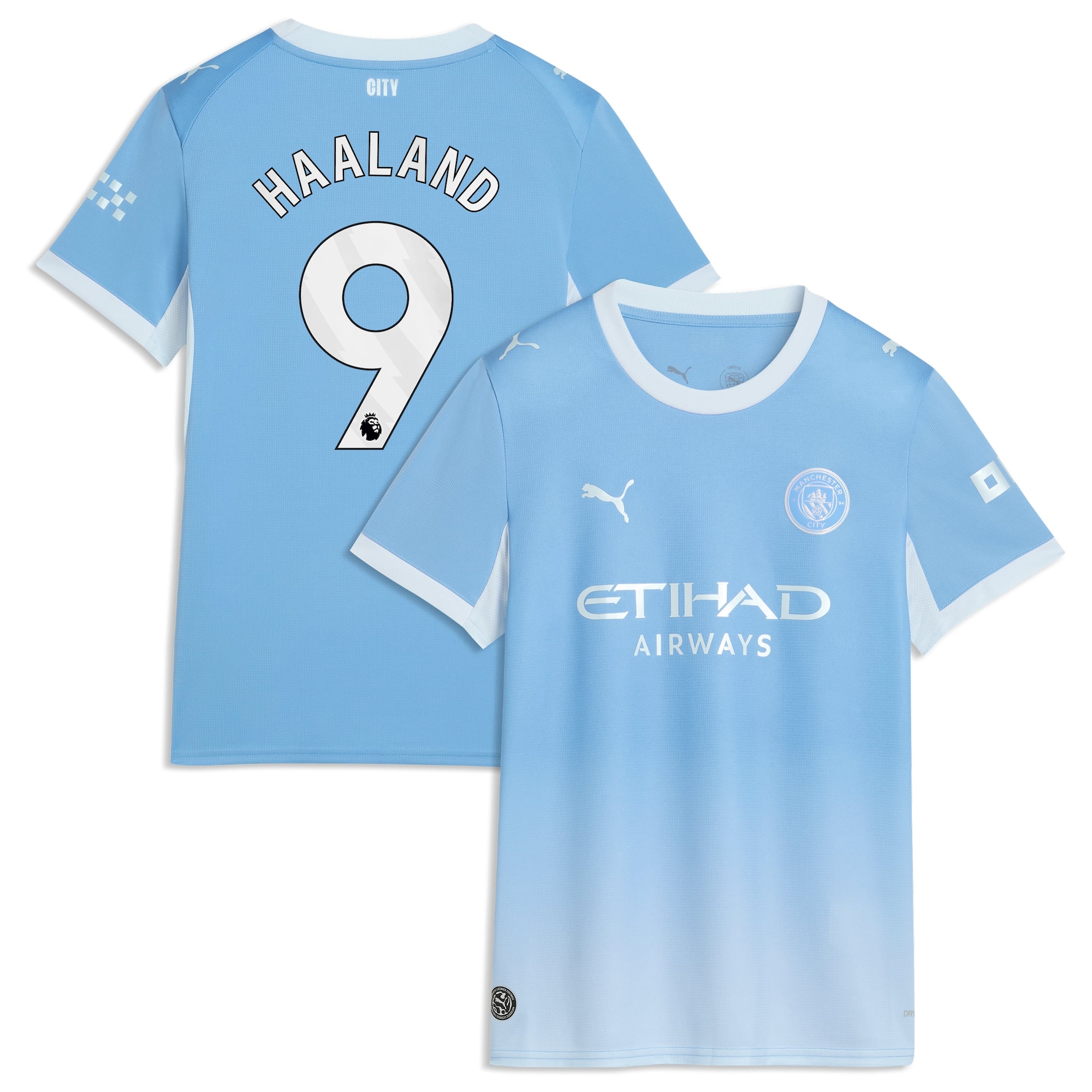 Manchester City PUMA Home Shirt 2026-27 - Womens with Haaland 9 printing