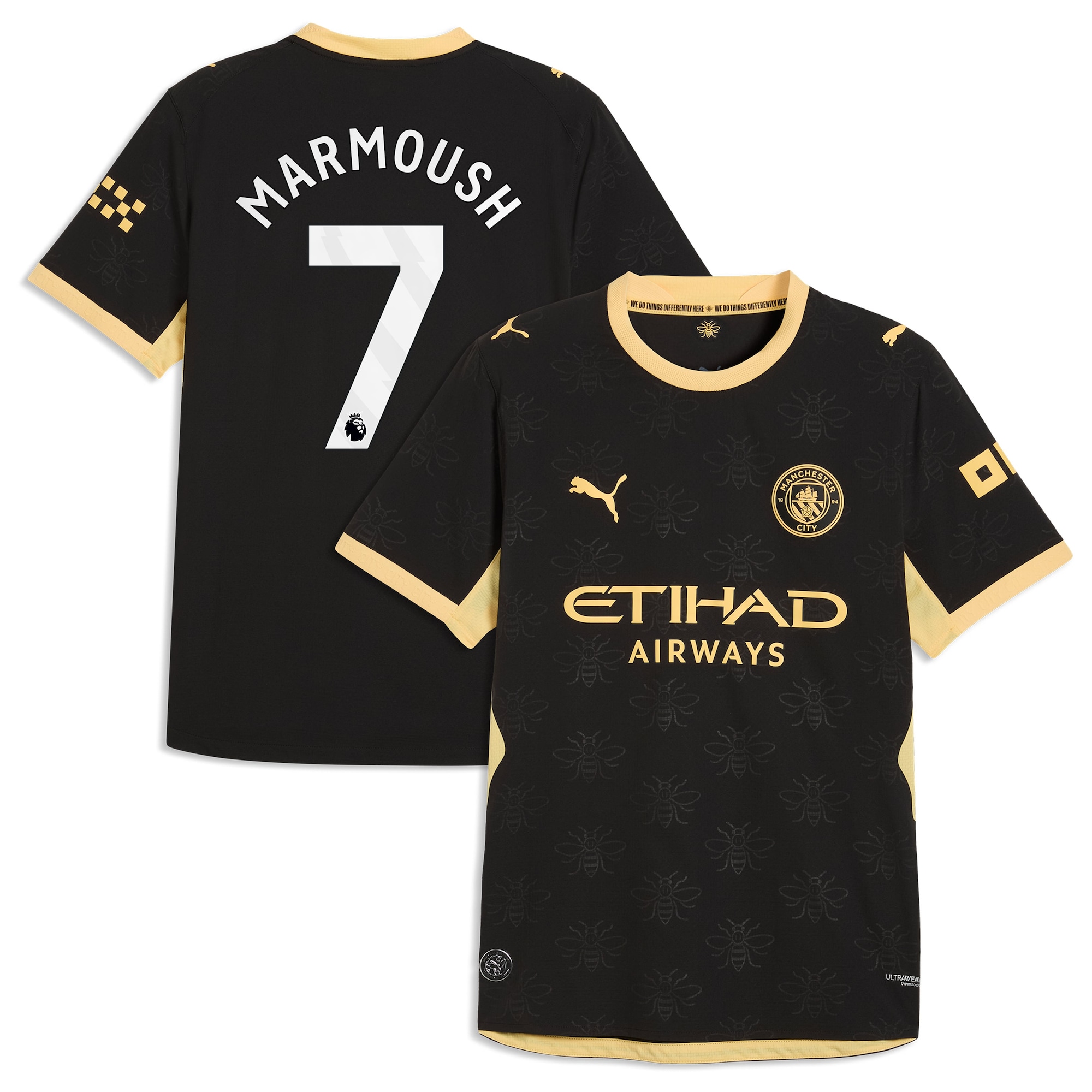 Manchester City Puma Authentic Away Shirt 2026-27 with Marmoush 7 printing