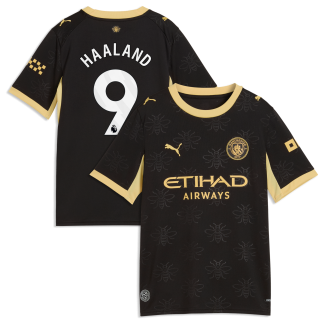 Manchester City Puma Away Shirt 2026-27 - Kids with Haaland 9 printing