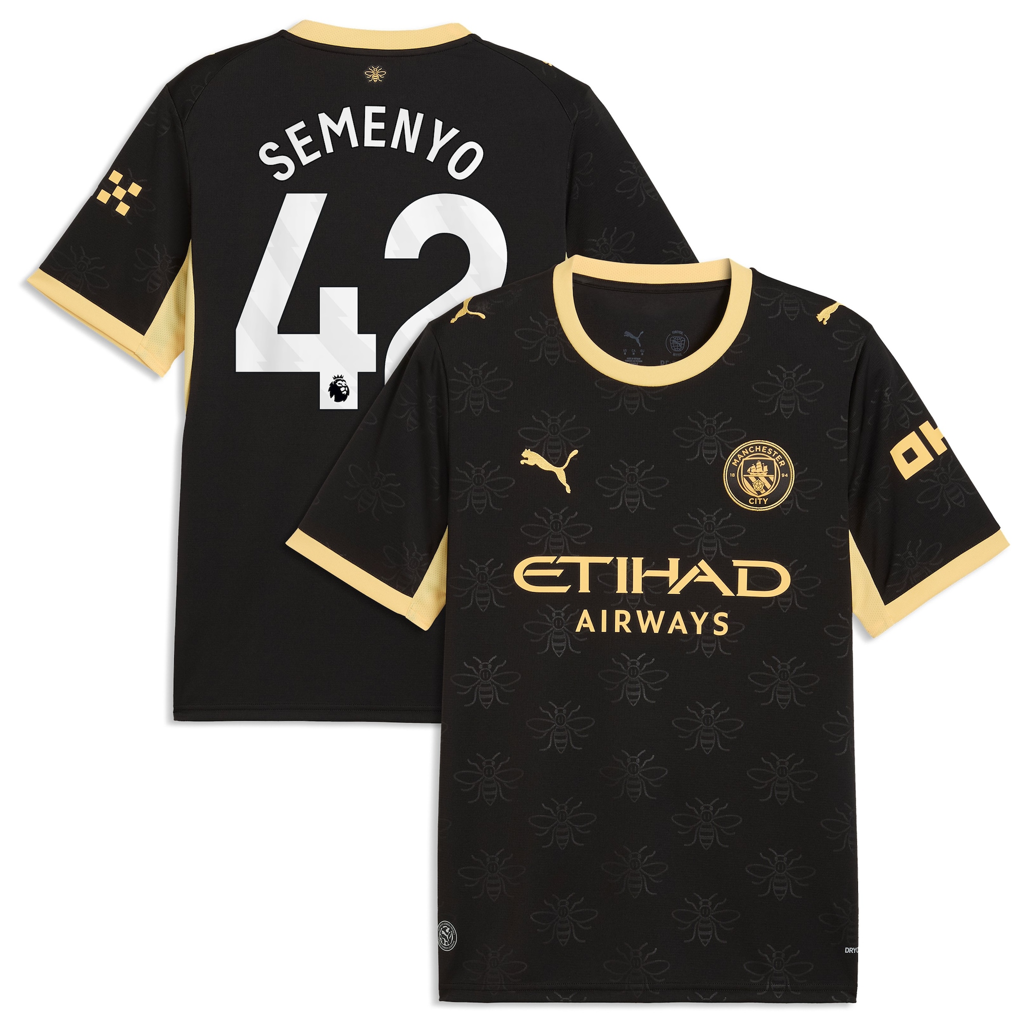 Manchester City Puma Away Shirt 2026-27 with Semenyo 42 printing