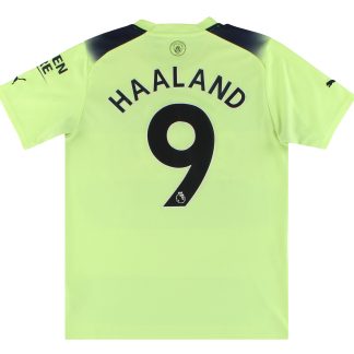 2022-23 Manchester City Puma Third Shirt Haaland #9 M - Manchester City / Excellent / Medium