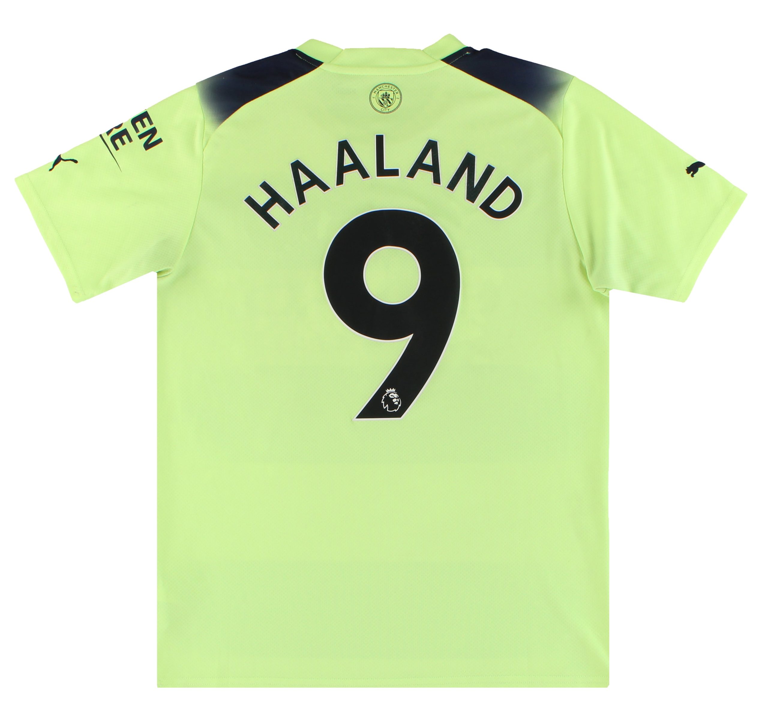 2022-23 Manchester City Puma Third Shirt Haaland #9 M - Manchester City / Excellent / Medium