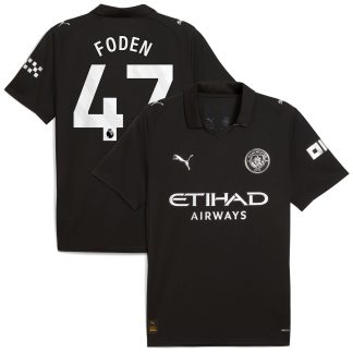 Manchester City PUMA Away Shirt 2025-26 with Foden 47 printing