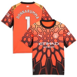 Manchester City PUMA Goalkeeper Shirt 2026-27 - Kids with Donnarumma 1 printing