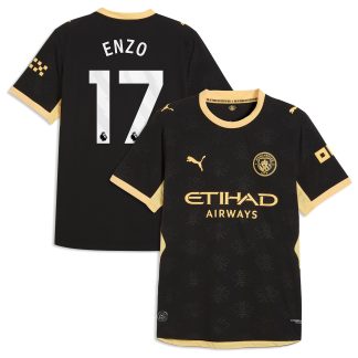 Manchester City Puma Authentic Away Shirt 2026-27 with Enzo 17 printing