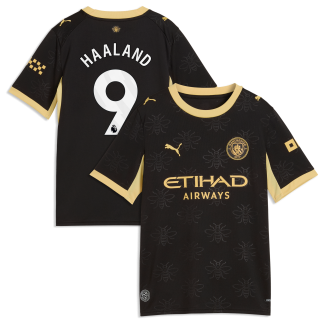 Manchester City Puma Away Shirt 2026-27 - Kids with Haaland 9 printing