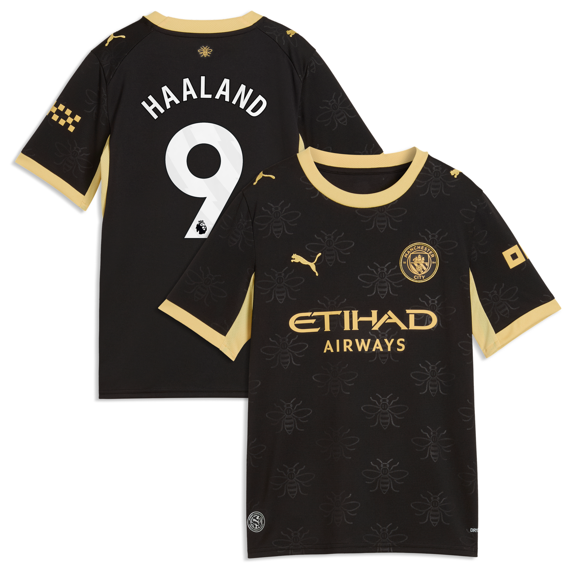 Manchester City Puma Away Shirt 2026-27 - Kids with Haaland 9 printing