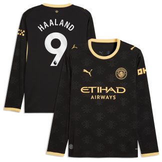 Manchester City Puma Away Shirt 2026-27 - Long Sleeve with Haaland 9 printing