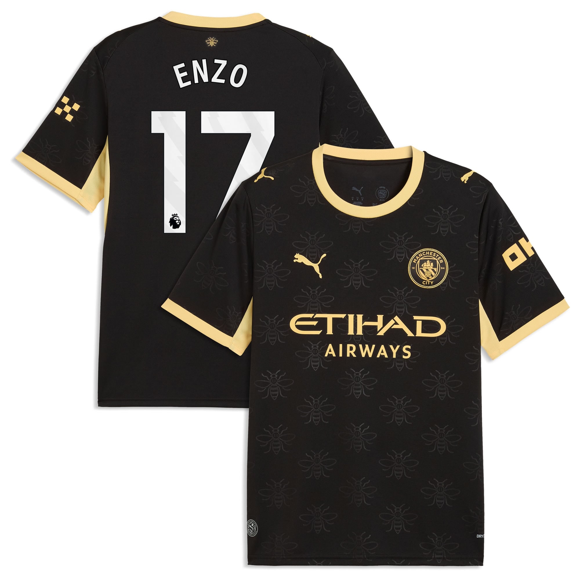 Manchester City Puma Away Shirt 2026-27 with Enzo 17 printing