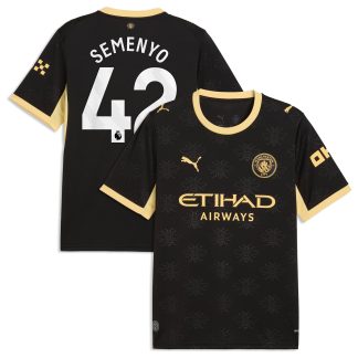 Manchester City Puma Away Shirt 2026-27 with Semenyo 42 printing