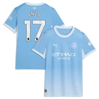 Manchester City Puma Home Shirt 2026-27 - Womens with Enzo 17 printing