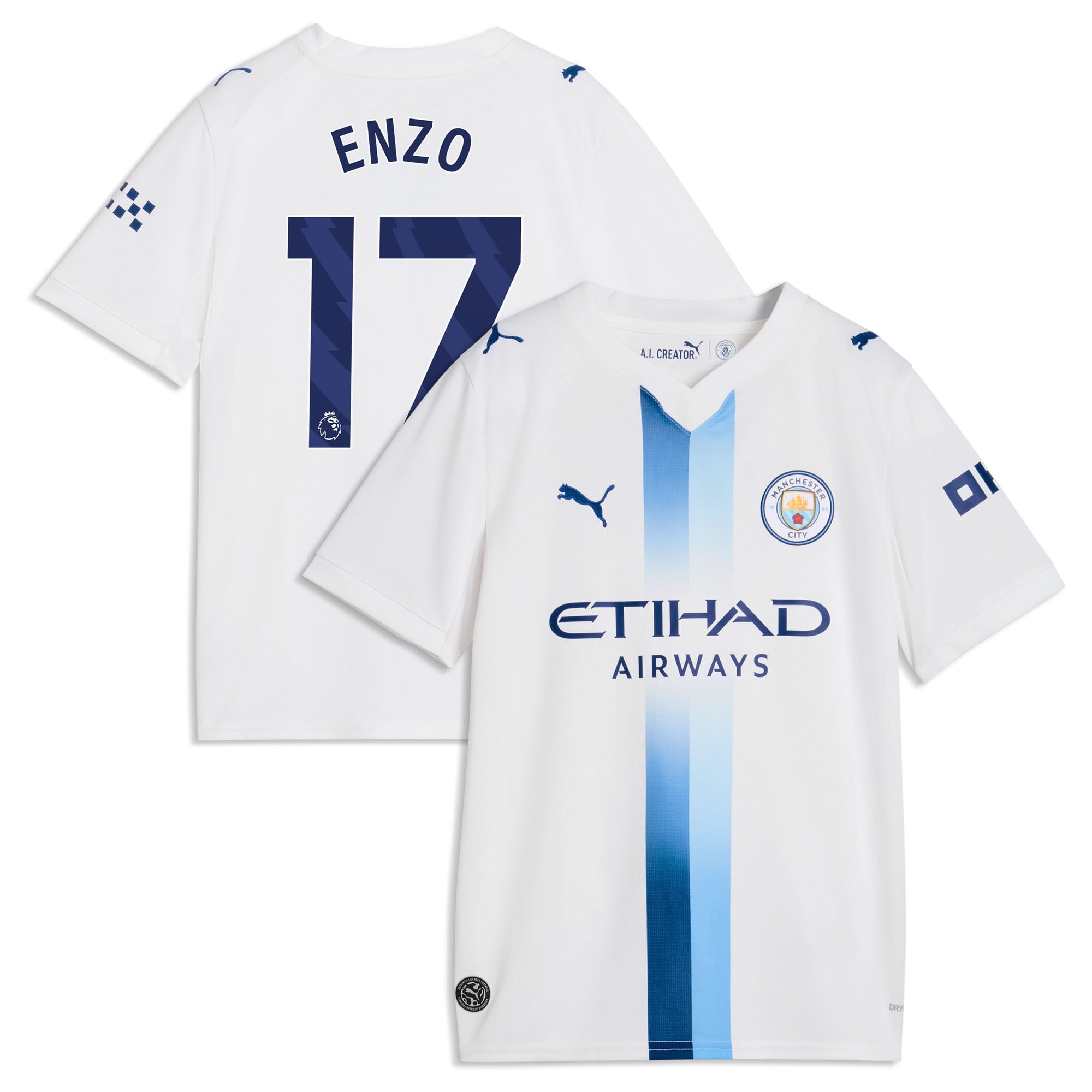 Manchester City Puma Third Shirt 2026-27 - Kids with Enzo 17 printing