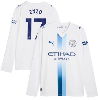 Manchester City Puma Third Shirt 2026-27 - Long Sleeve - Kids with Enzo 17 printing