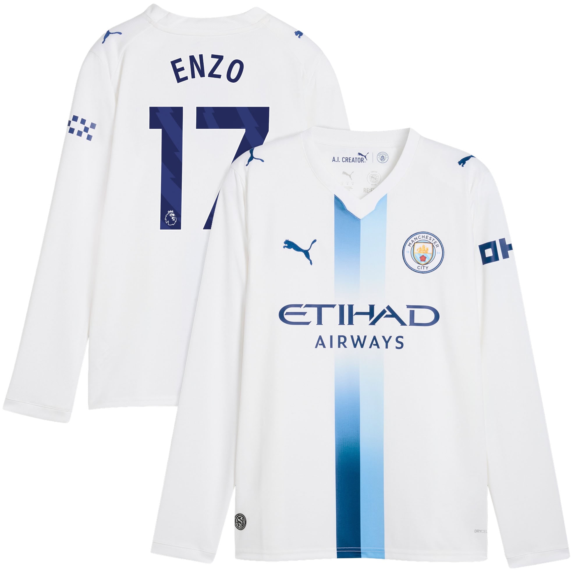 Manchester City Puma Third Shirt 2026-27 - Long Sleeve with Enzo 17 printing