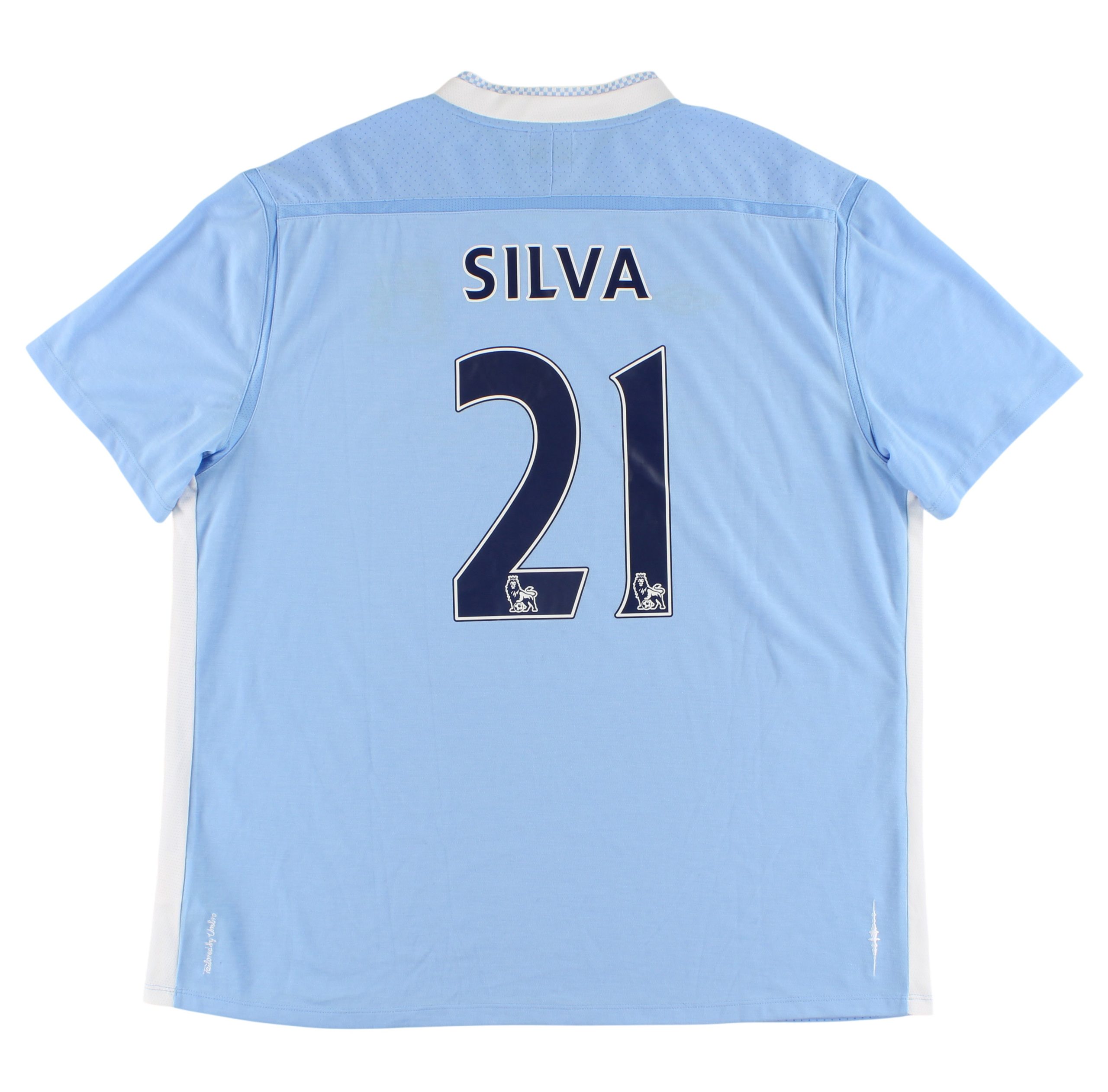 2011-12 Manchester City Umbro Home Shirt Silva #21 - Manchester City / Excellent / XXL