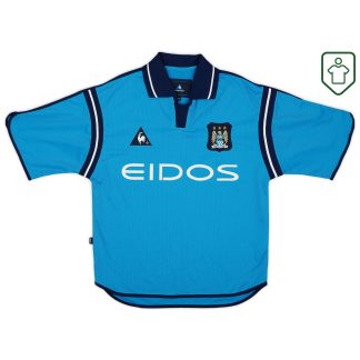 Manchester City Le Coq Sportif Home Shirt 2001-02 - Excellent - 8/10