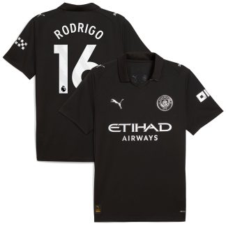 Manchester City PUMA Away Shirt 2025-26 with Rodrigo 16 printing