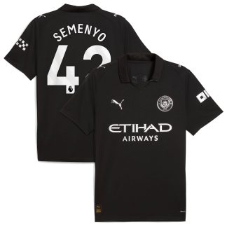 Manchester City PUMA Away Shirt 2025-26 with Semenyo 42 printing