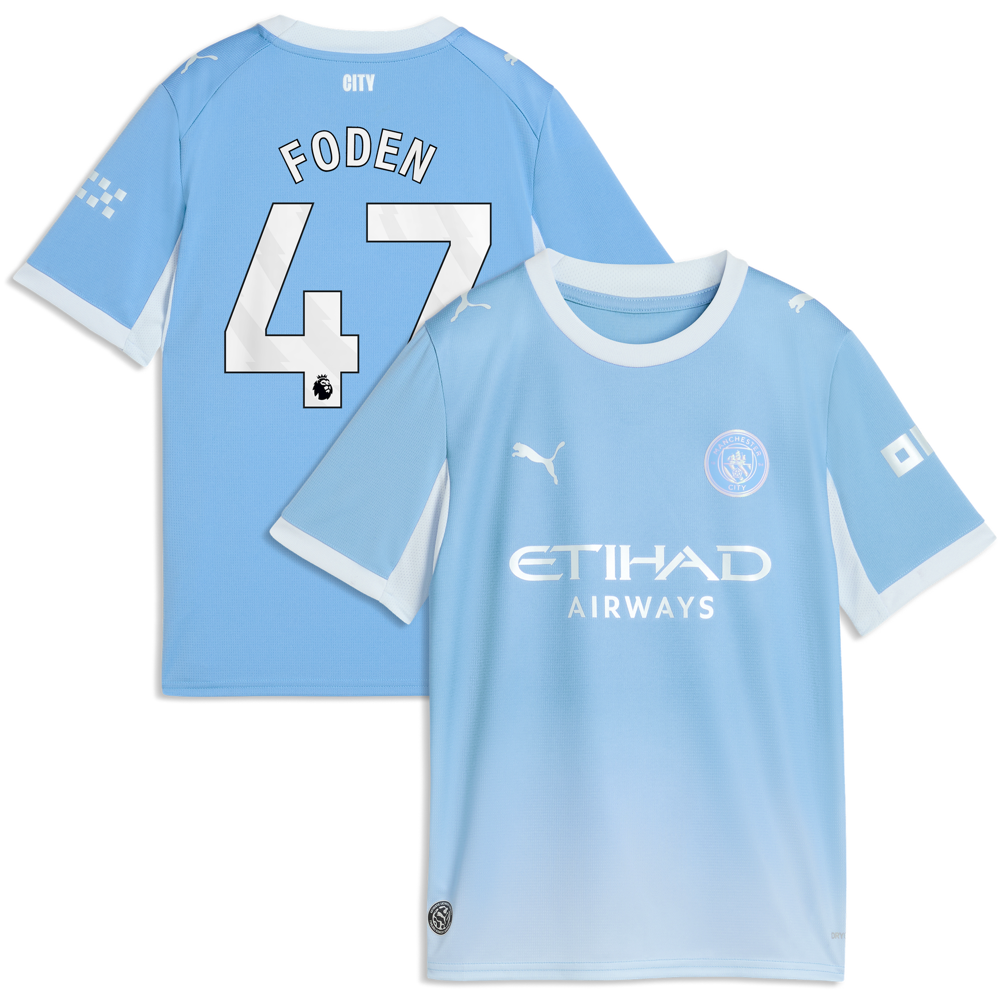 Manchester City PUMA Home Shirt 2026-27 - Kids with Foden 47 printing