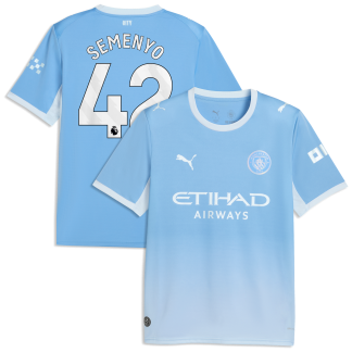 Manchester City PUMA Home Shirt 2026-27 with Semenyo 42 printing