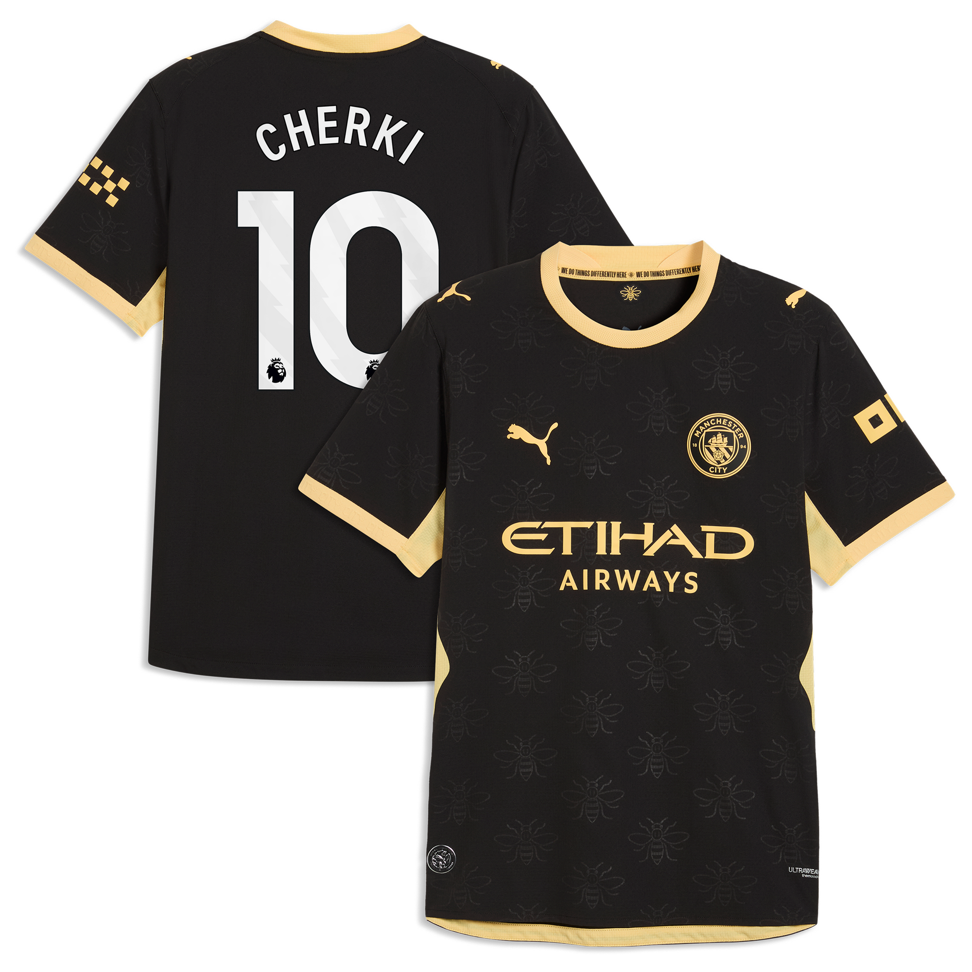 Manchester City Puma Authentic Away Shirt 2026-27 with Cherki 10 printing