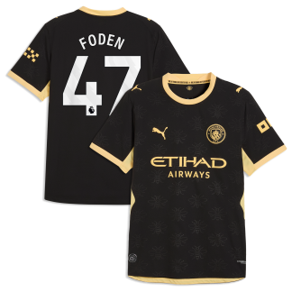 Manchester City Puma Authentic Away Shirt 2026-27 with Foden 47 printing