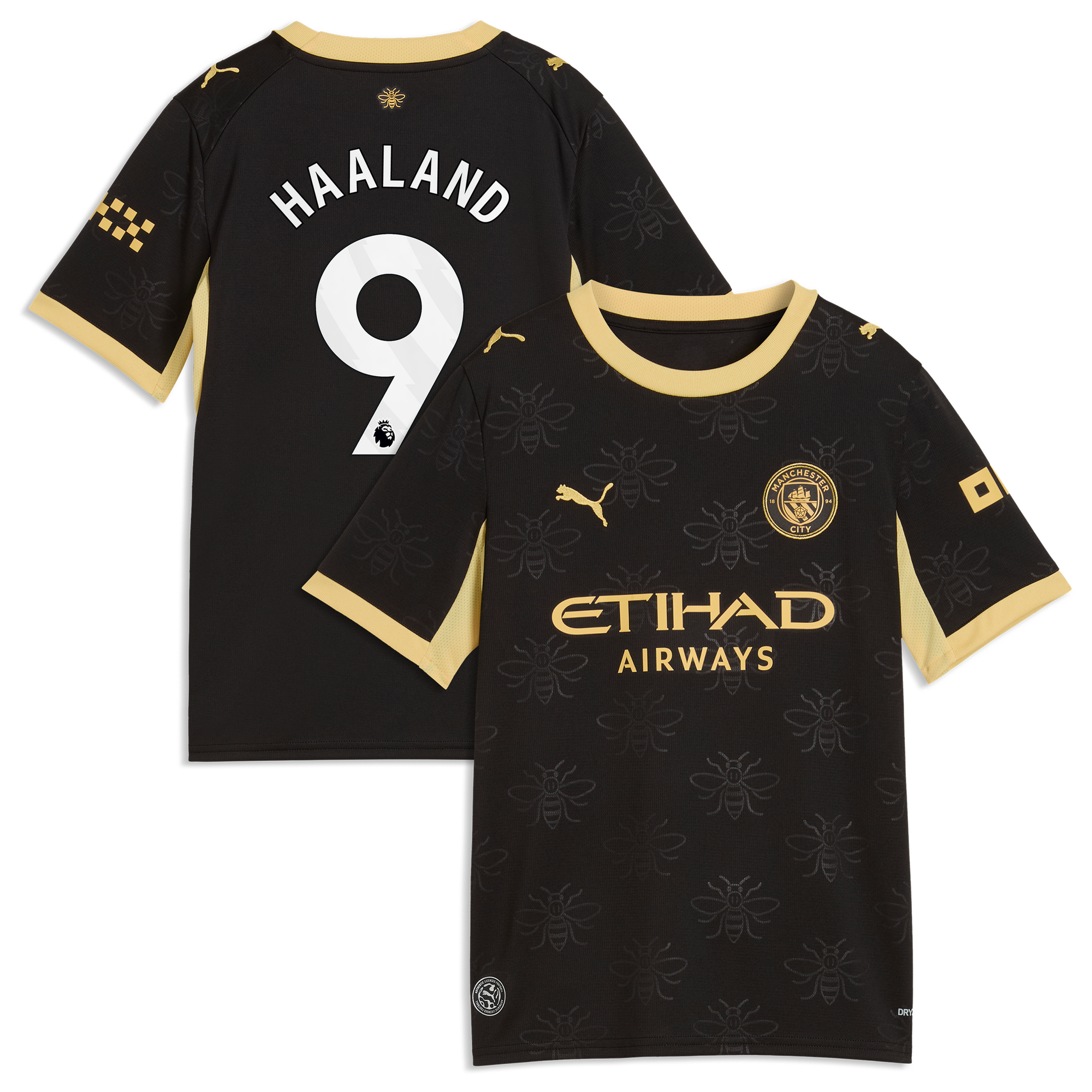 Manchester City Puma Away Shirt 2026-27 - Kids with Haaland 9 printing