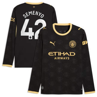 Manchester City Puma Away Shirt 2026-27 - Long Sleeve with Semenyo 42 printing