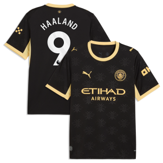 Manchester City Puma Away Shirt 2026-27 with Haaland 9 printing