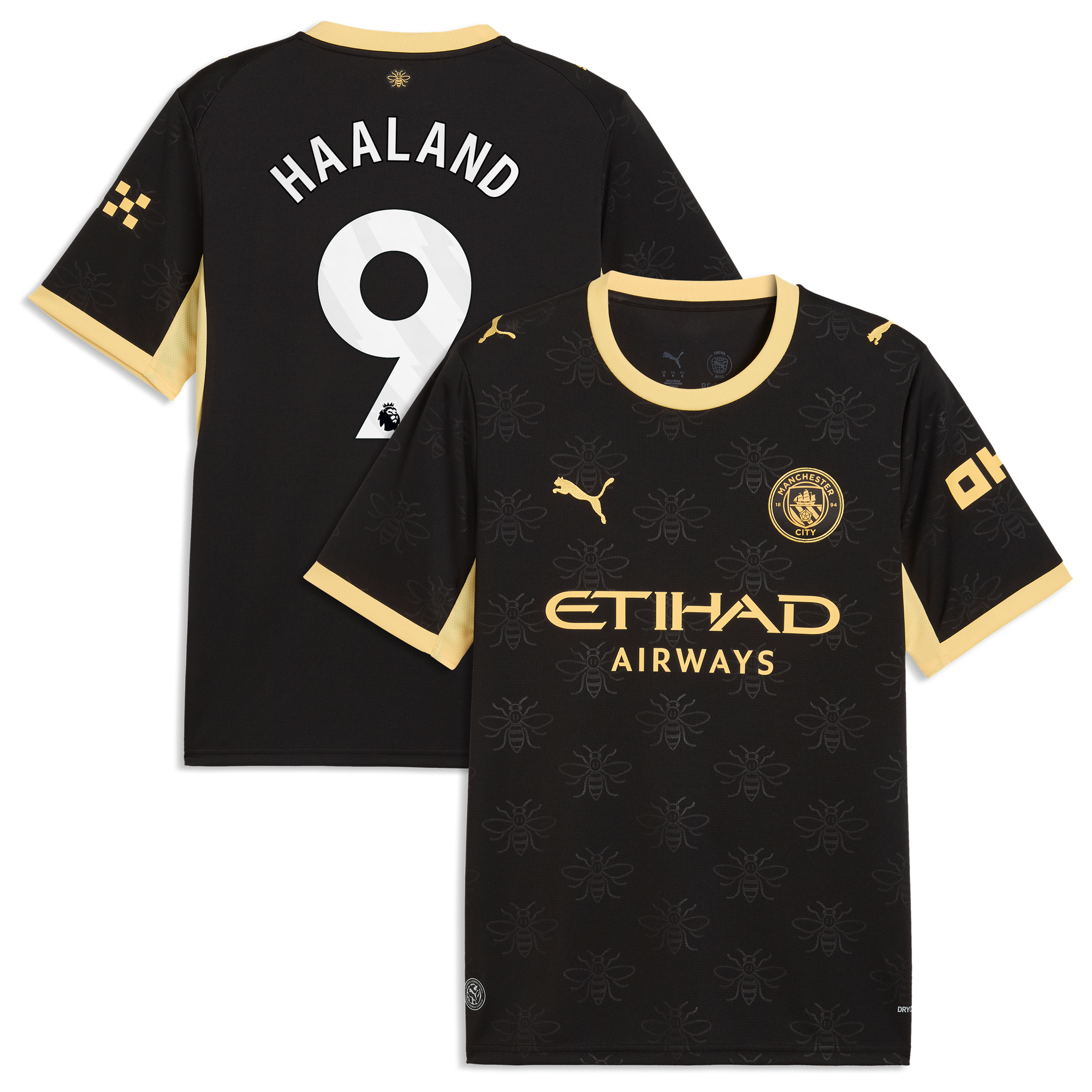 Manchester City Puma Away Shirt 2026-27 with Haaland 9 printing