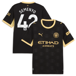 Manchester City Puma Away Shirt 2026-27 with Semenyo 42 printing
